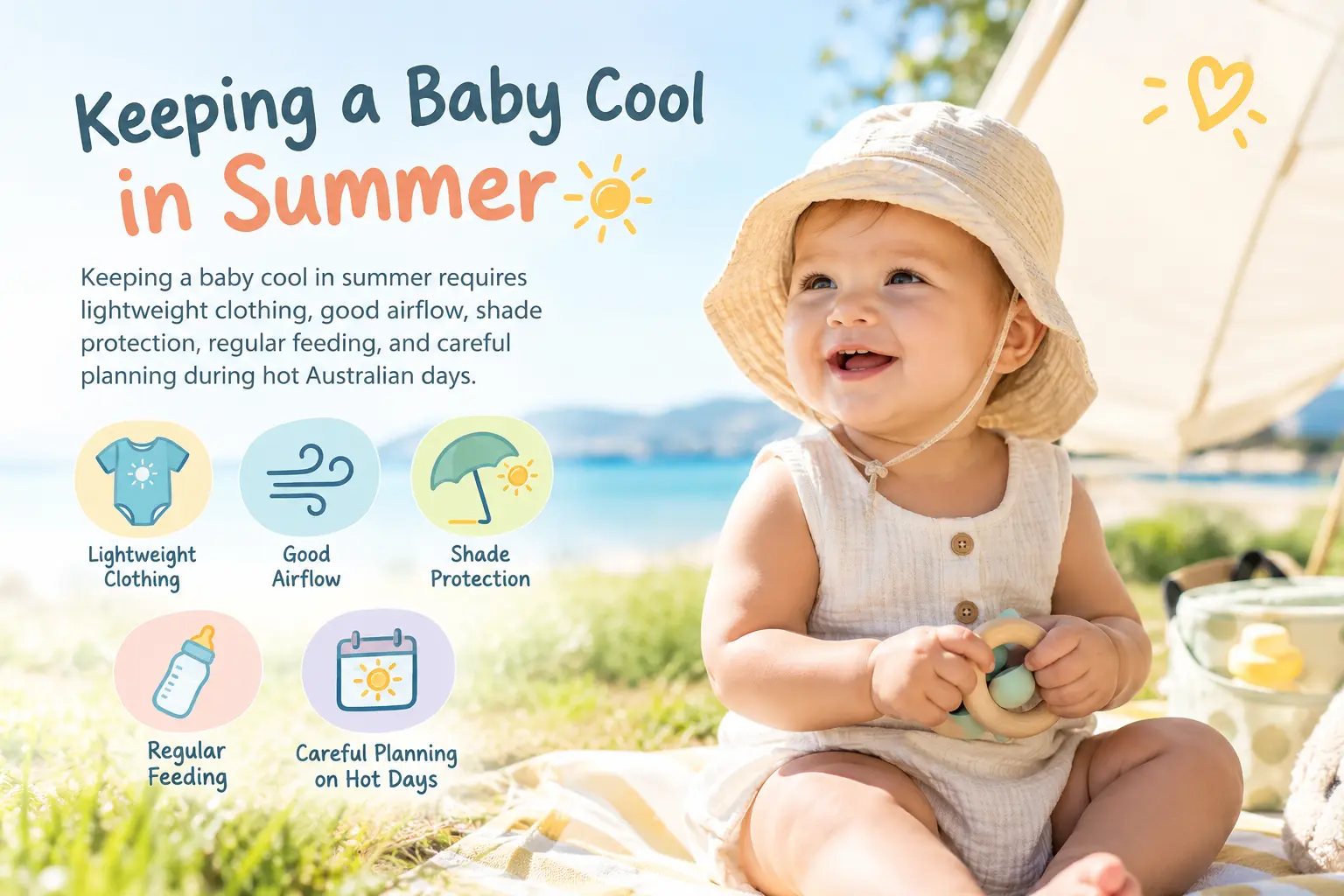 How to Keep a Baby Cool in Summer